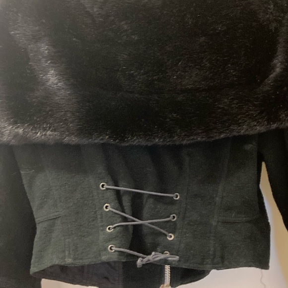 Paris company, Tamway black flax fur sweater. It is USA size 8, runs small - Picture 2 of 6